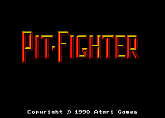 Pit Fighter (rev 9) — Title screen