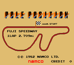 Pole Position (World) — Title screen