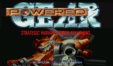 Powered Gear: Strategic Variant Armor Equipment (USA 941024) — Title screen