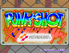 Punk Shot (US 2 Players) — Title screen
