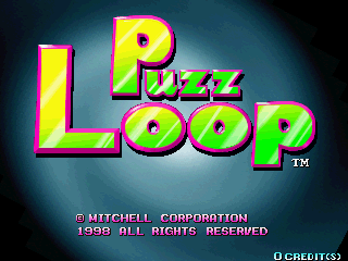Puzz Loop (USA) — Title screen