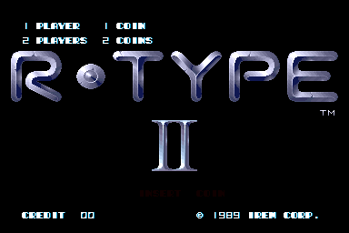 R-Type II — Title screen