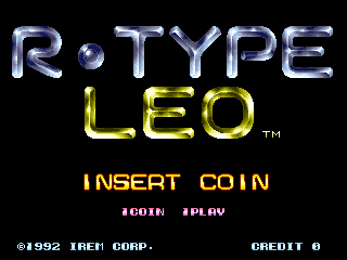 R-Type Leo (World) — Title screen
