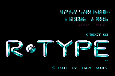 R-Type (US) — Title screen