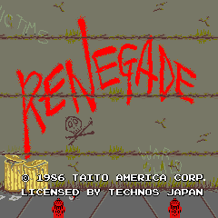 Renegade (US) — Title screen