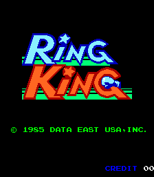 Ring King (US set 1) — Title screen