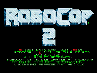 RoboCop 2 (US v0.05) — Title screen