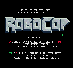RoboCop (World revision 4) — Title screen