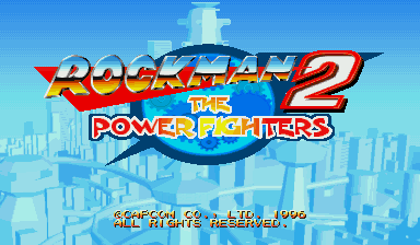 Rockman 2: The Power Fighters (USA 960708) — Title screen