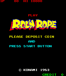 Roc'n Rope — Title screen