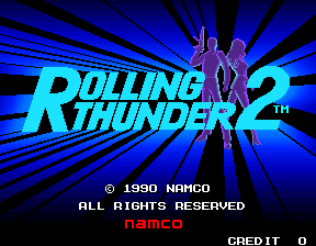 Rolling Thunder 2 — Title screen