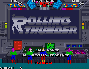 Rolling Thunder (rev 3) — Title screen