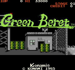Rush'n Attack (US) — Title screen