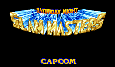 Saturday Night Slam Masters (US 930713) — Title screen
