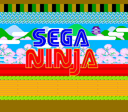 Sega Ninja (not encrypted) — Title screen