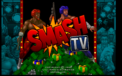 Smash T.V. (rev 8.00) — Title screen