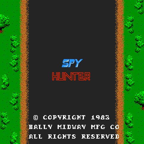 Spy Hunter — Title screen