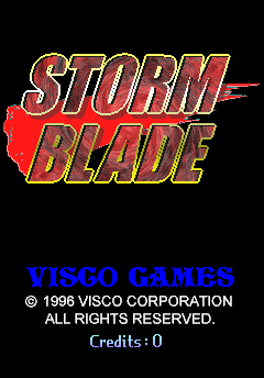 Storm Blade (US) — Title screen
