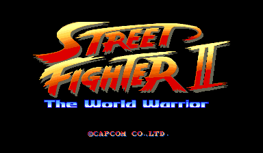 Street Fighter II : The World Warrior (World 910522) — Title screen