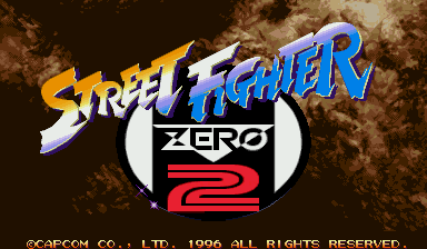 Street Fighter Zero 2 (Euro 960229) — Title screen