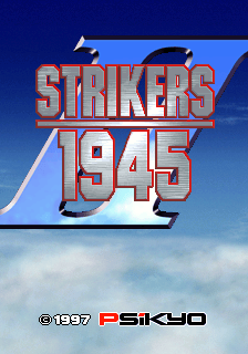 Strikers 1945 II — Title screen