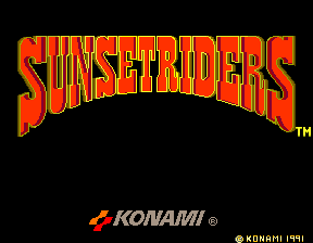Sunset Riders (2 Players ver UBC) — Title screen