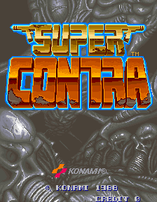 Super Contra — Title screen