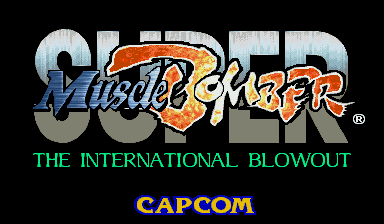 Super Muscle Bomber: The International Blowout (Euro 940902) — Title screen