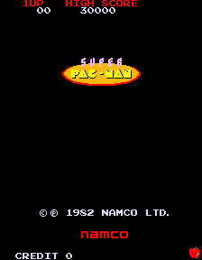 Super Pac-Man — Title screen