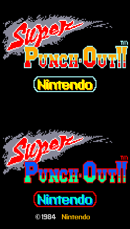 Super Punch-Out!! (rev B) — Title screen
