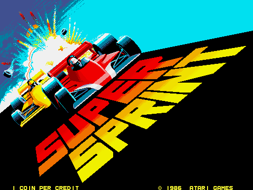 Super Sprint (rev 4) — Title screen