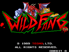Tecmo Knight — Title screen