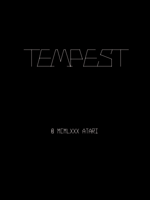 Tempest (rev 3, Revised Hardware) — Title screen