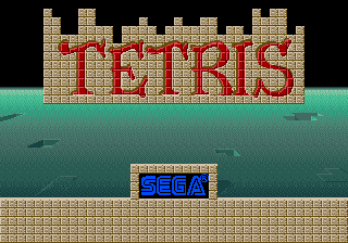 Tetris (set 4, Japan, System 16A, FD1094 317-0093) — Title screen