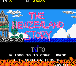 The NewZealand Story (World, bootleg) — Title screen