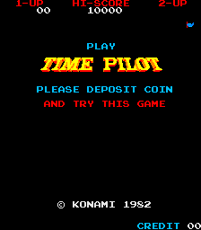 Time Pilot — Title screen