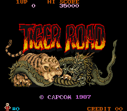 Tora e no Michi (US) — Title screen