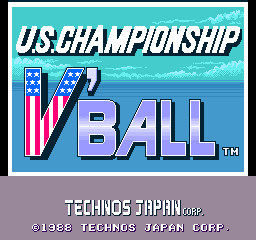 U.s. Championship V'ball (US) — Title screen