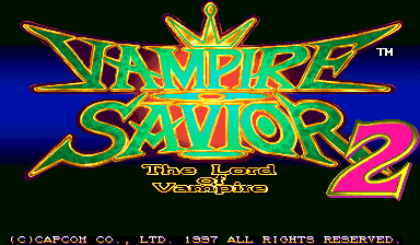 Vampire Savior 2 : The Lord of Vampire (Japan 970913) — Title screen