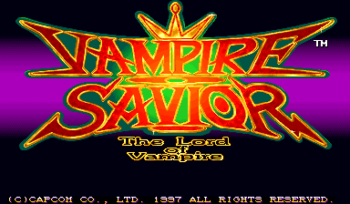 Vampire Savior : World of Darkness (USA 970519) — Title screen