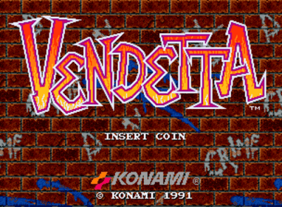 Vendetta (World 2 Players ver. W) — Title screen