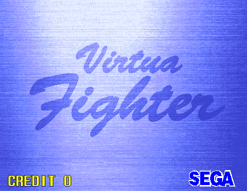 Virtua Fighter — Title screen