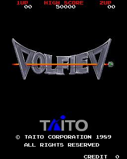 Volfied (World, revision 1) — Title screen