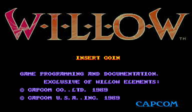 Willow (World) — Title screen