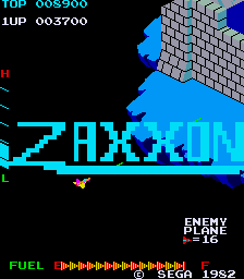 Zaxxon (set 1, rev D) — Title screen