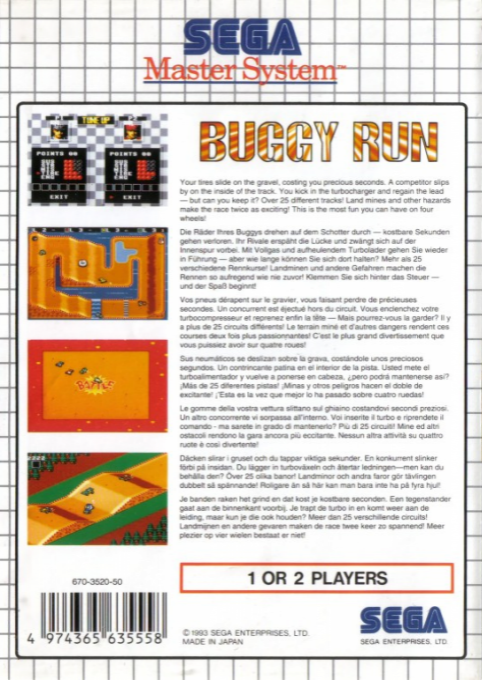Buggy Run — Box back