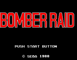 Bomber Raid — Title screen