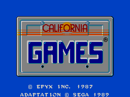 California Games — Title screen