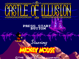 Castle of Illusion Starring Mickey Mouse — Title screen