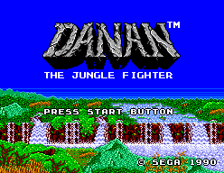 Danan : The Jungle Fighter — Title screen
